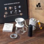 Set quà tặng bộ dụng cụ pha cà phê tại nhà màu trắng Refinx C2