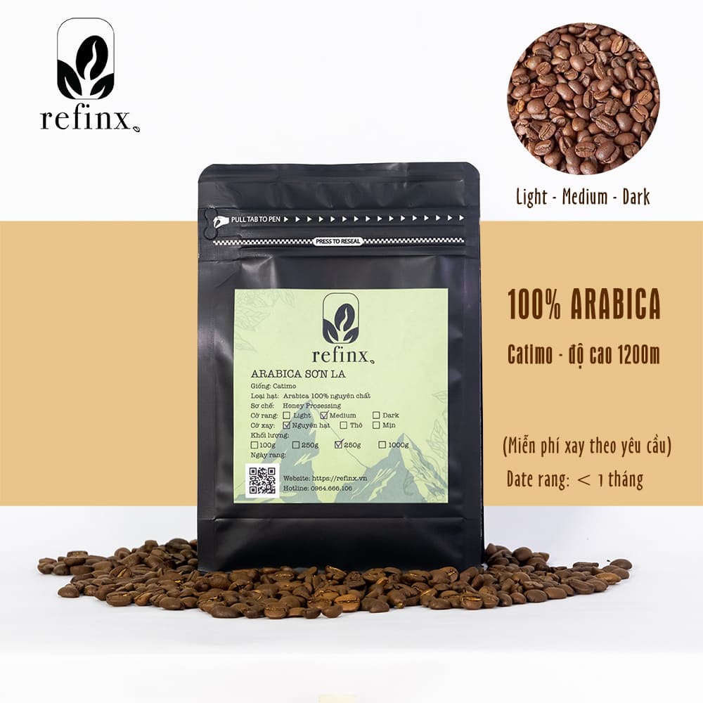 Cà phê đặc sản Arabica Sơn La có vị chua thanh, dư vị hoa quả ngọt hậu thơm ngon