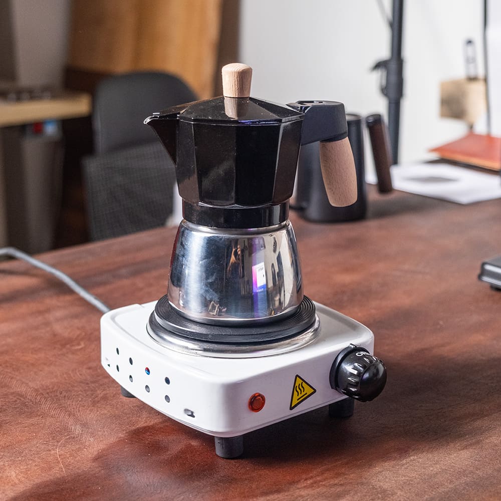 Bếp điện 500W pha cà phê sử dụng với ấm moka pot